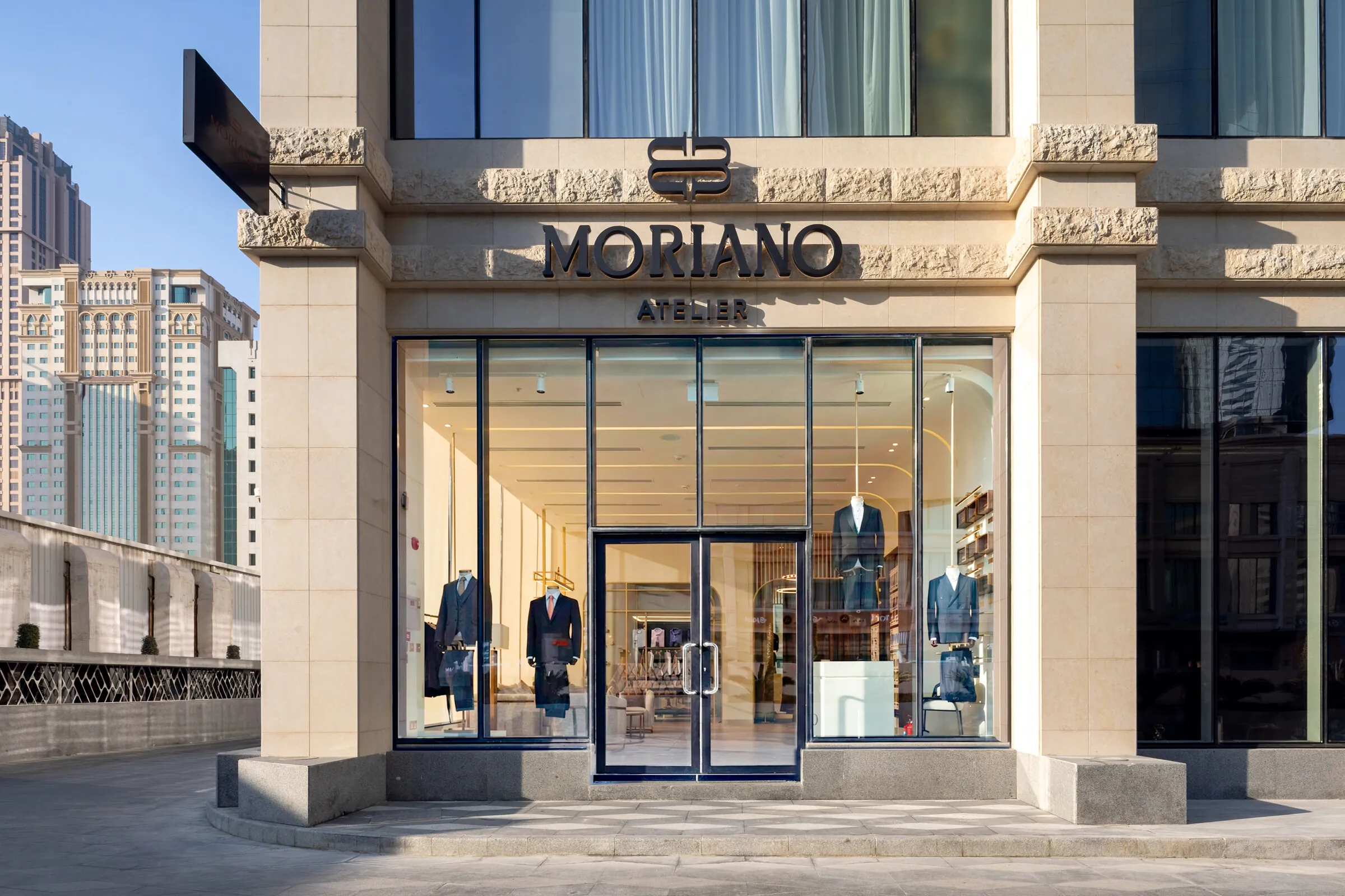 The MORIANO Atelier entrance in Doha